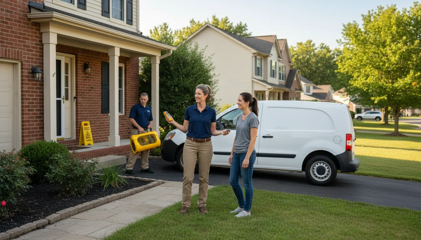 Residential water damage restoration in Kentwood, MI